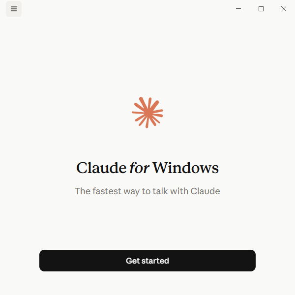 安装完成后打开 Claude Desktop